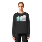 Pastell Mountain - Womens Organic Longsleeve T-Shirt