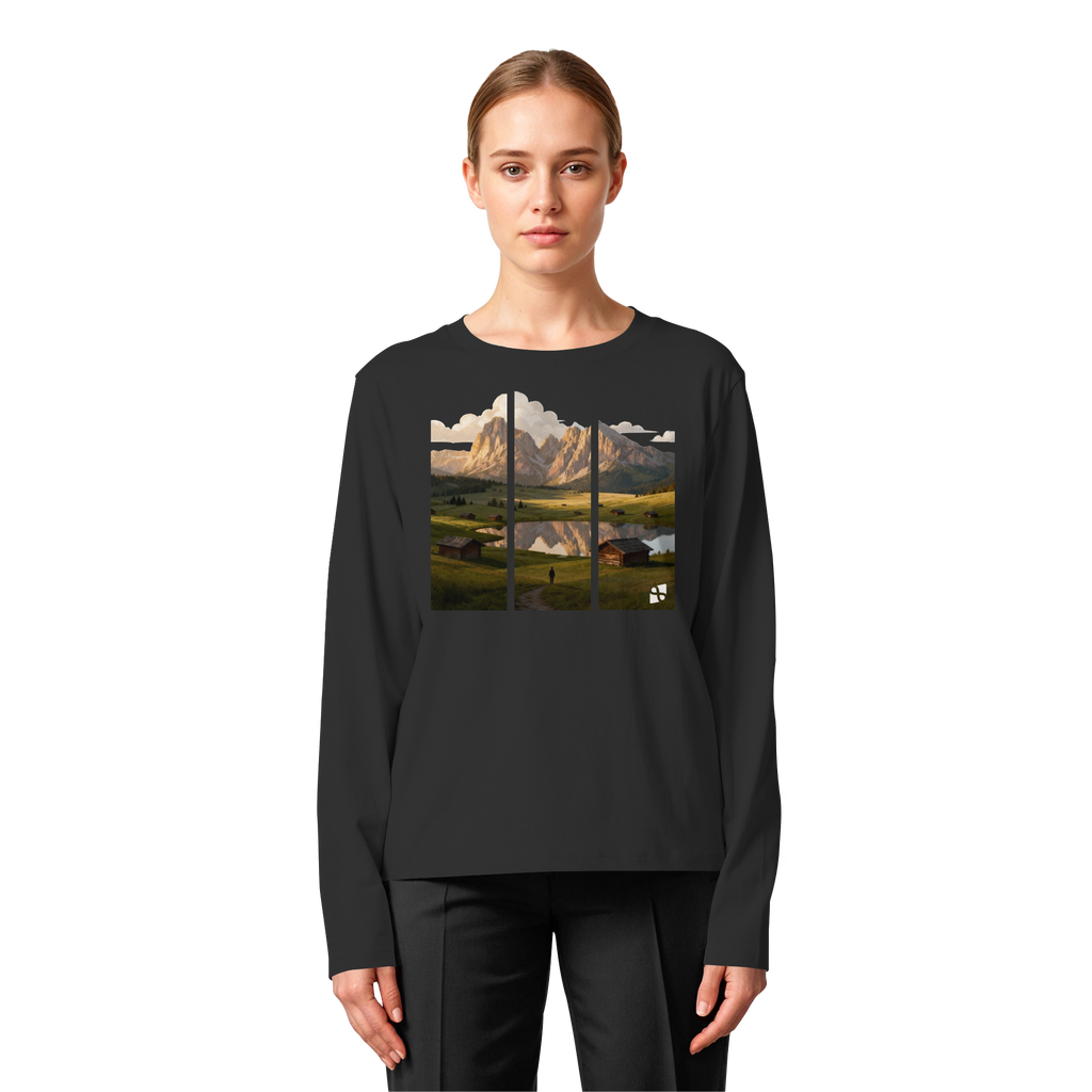 Mountainview - Womens Organic Longsleeve T-Shirt