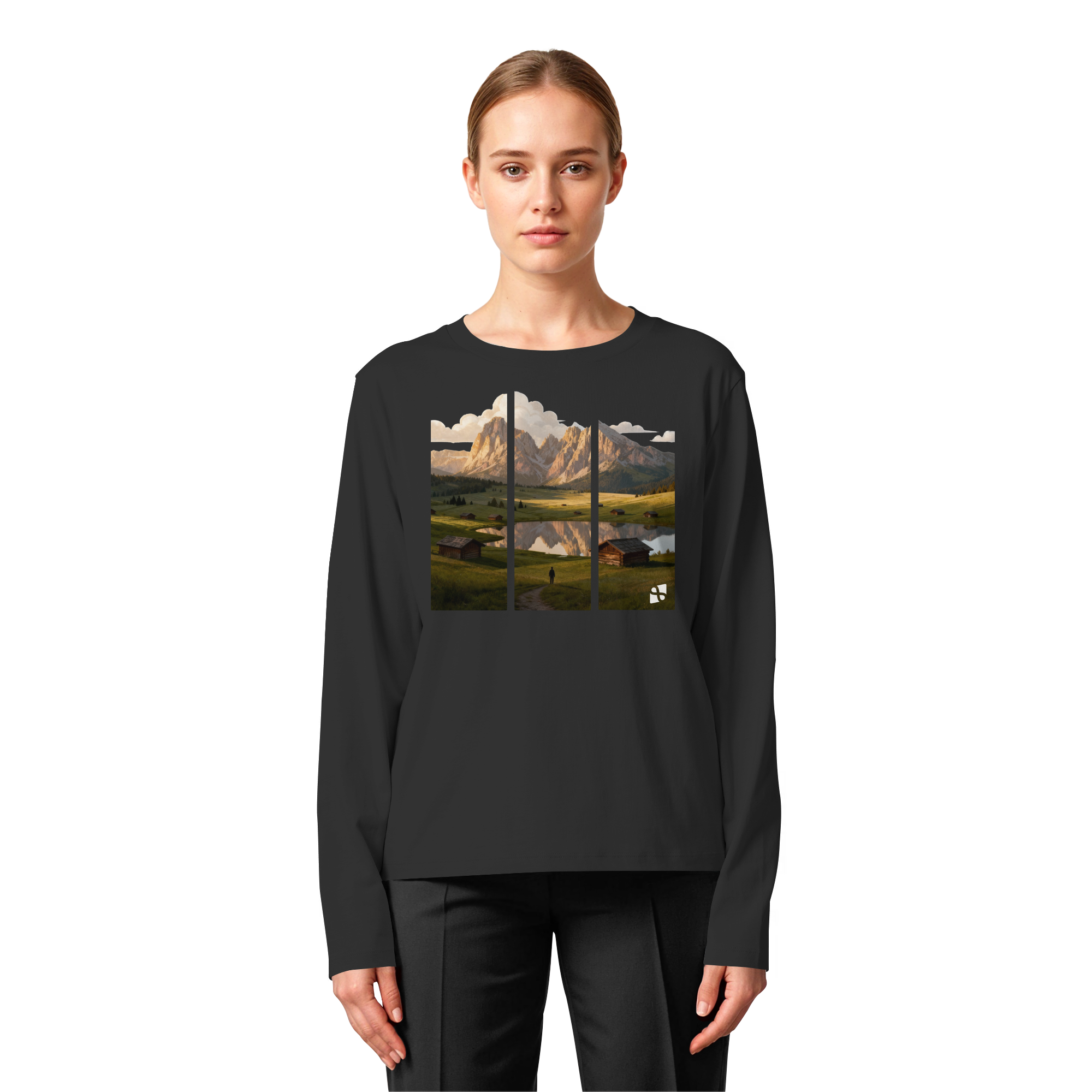 Mountainview - Womens Organic Longsleeve T-Shirt