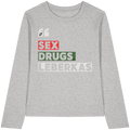 SDL- "SEX DRUGS & LEBERKAS" - Womens Organic Longsleeve T-Shirt