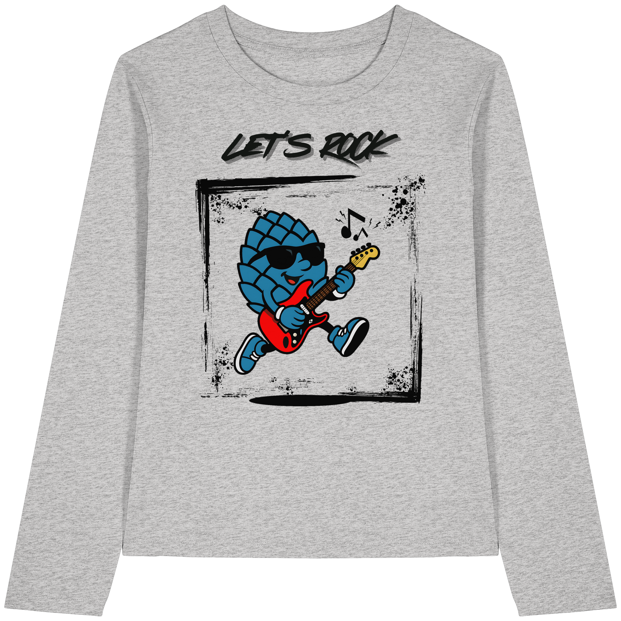 Lets Rock Zirbi - Womens Organic Longsleeve T-Shirt