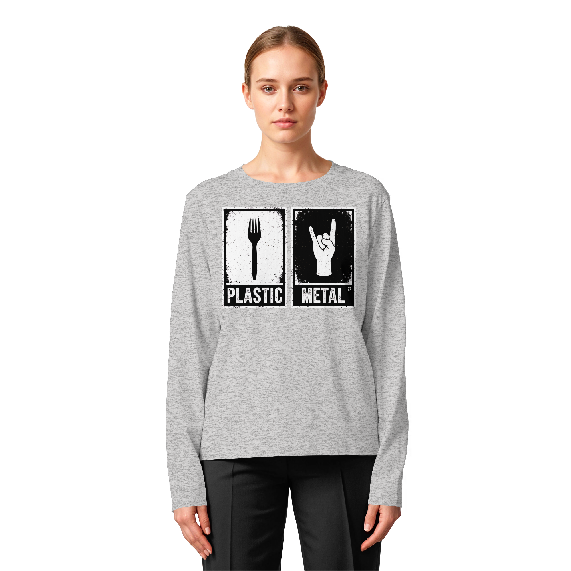 The Art of Fork - Womens Organic Longsleeve T-Shirt