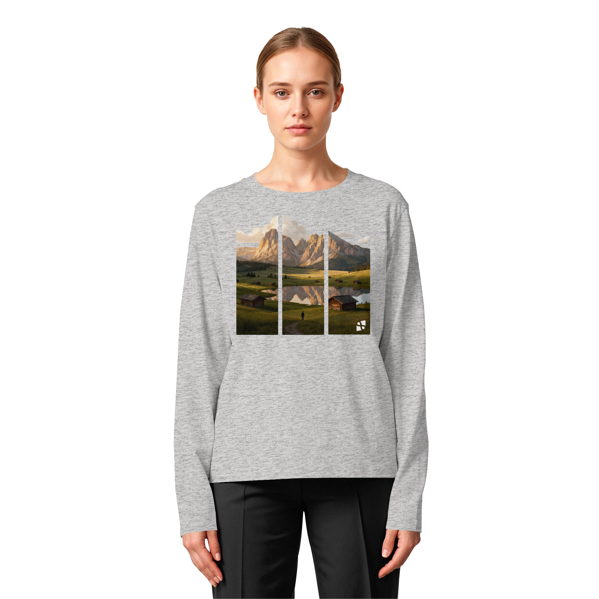 Mountainview - Womens Organic Longsleeve T-Shirt