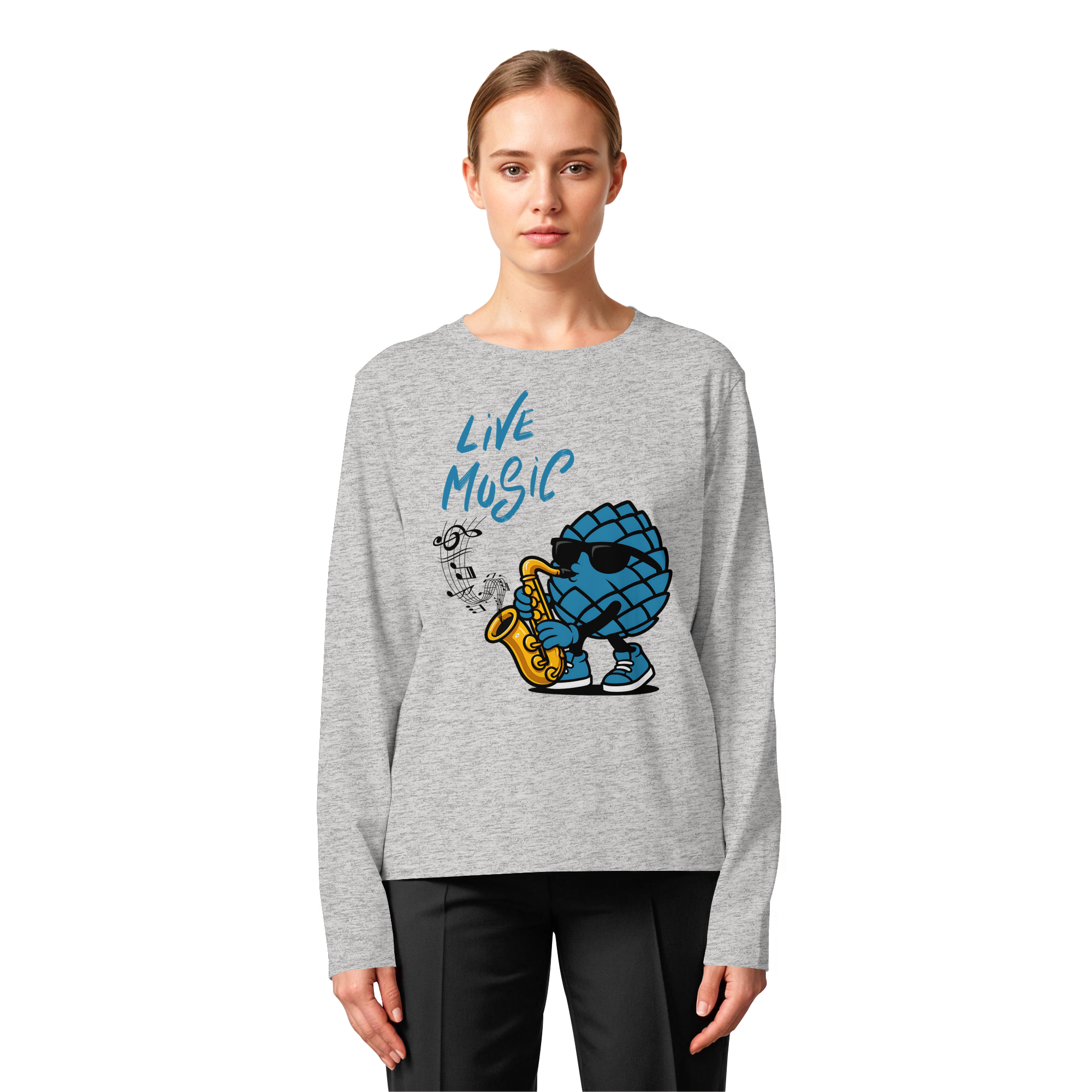 Jazz Zirbi - Womens Organic Longsleeve T-Shirt