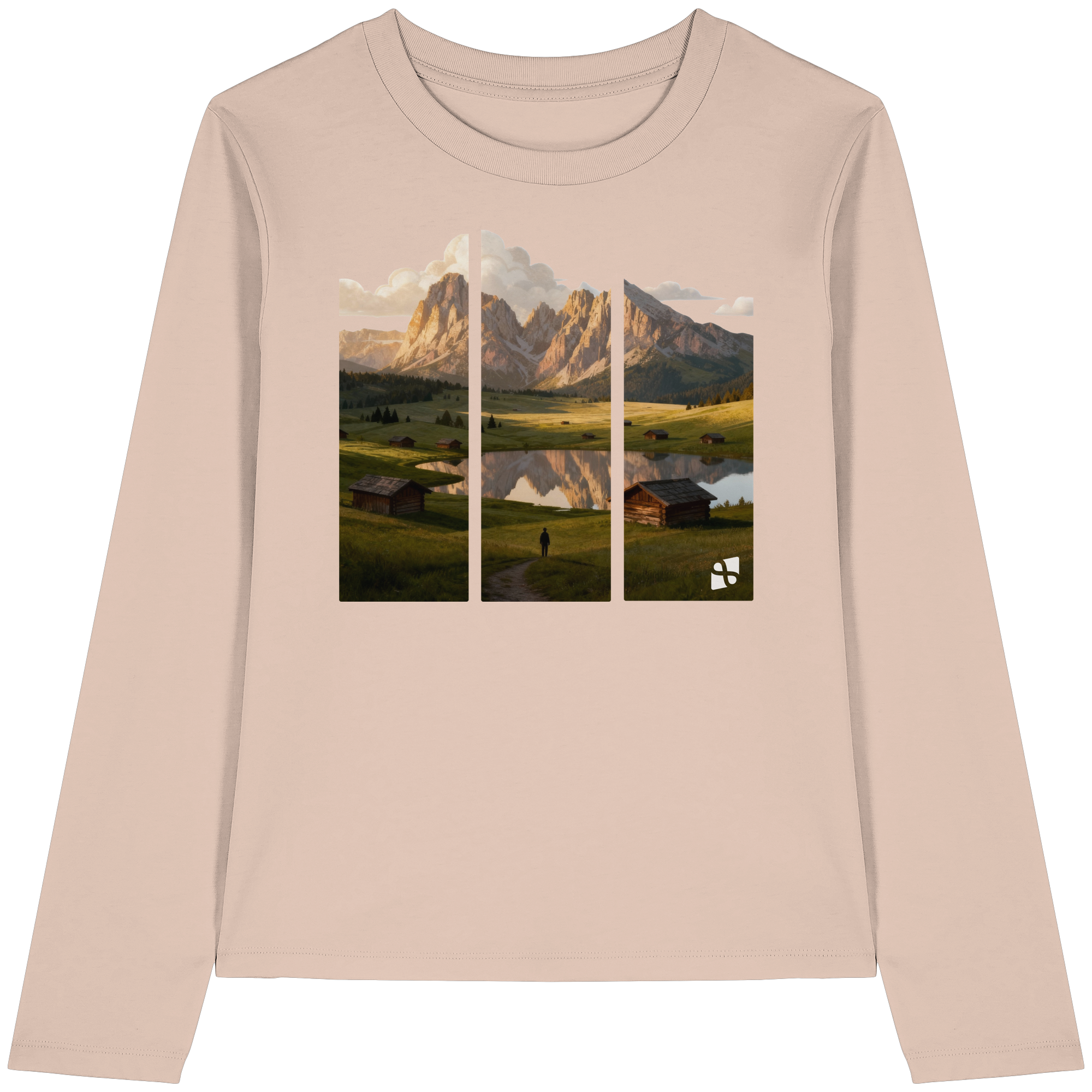 Mountainview - Womens Organic Longsleeve T-Shirt