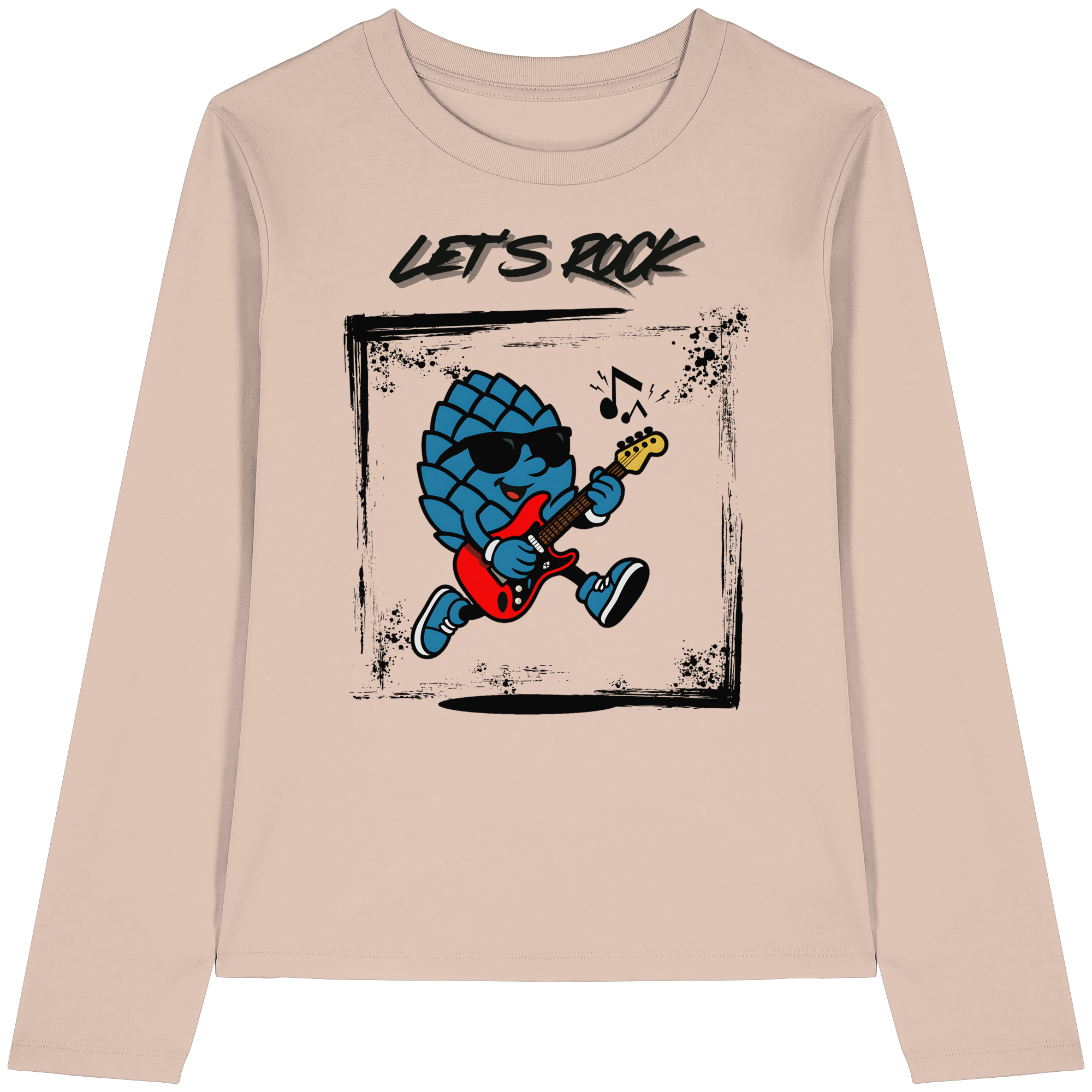 Lets Rock Zirbi - Womens Organic Longsleeve T-Shirt
