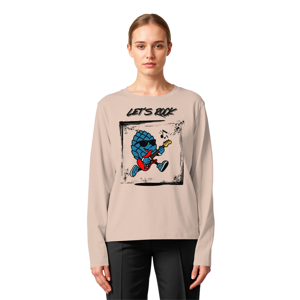 Lets Rock Zirbi - Womens Organic Longsleeve T-Shirt