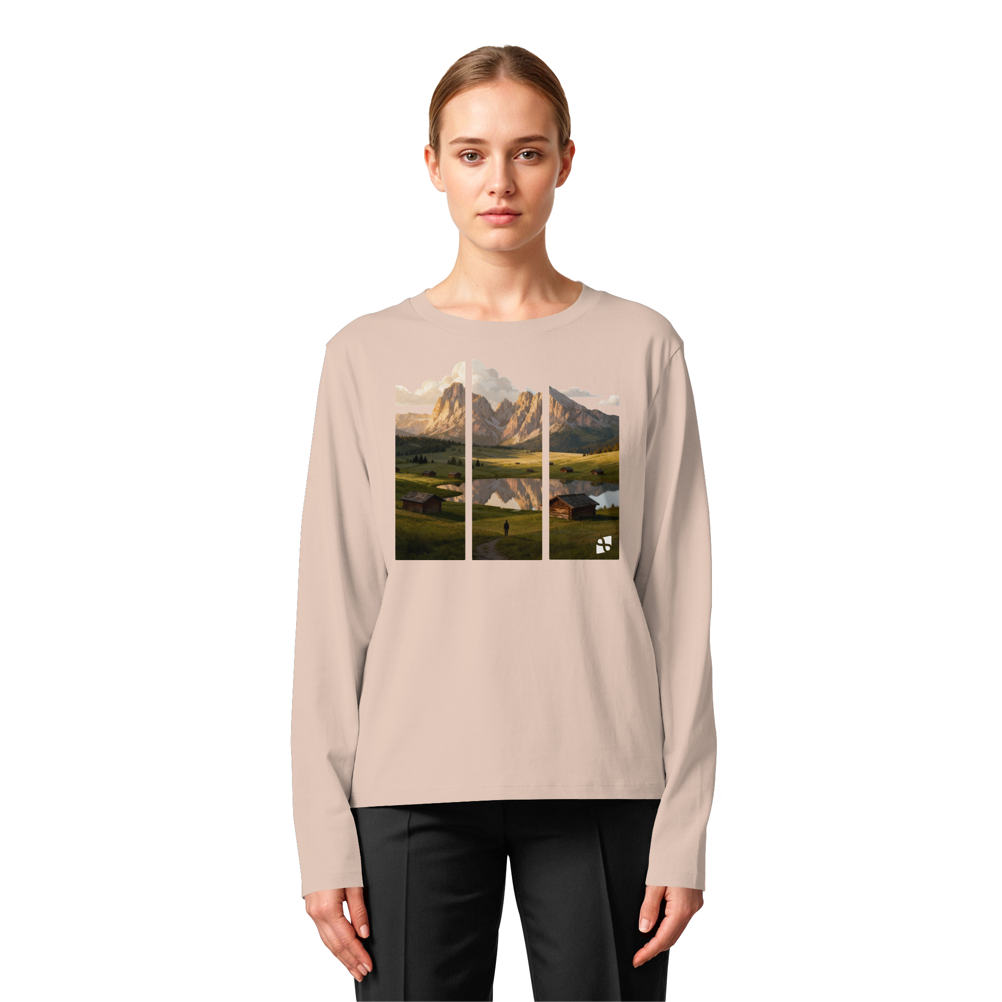 Mountainview - Womens Organic Longsleeve T-Shirt