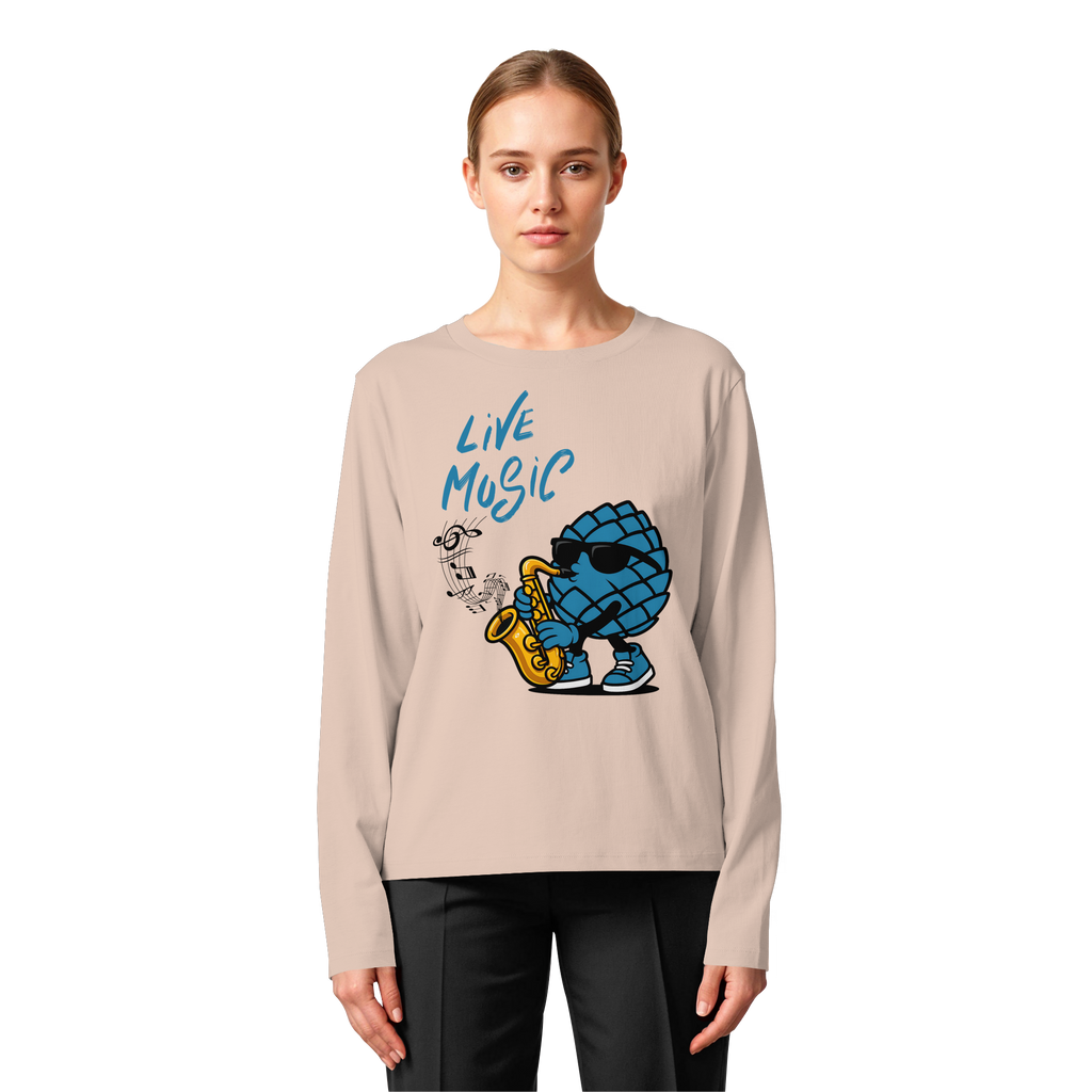 Jazz Zirbi - Womens Organic Longsleeve T-Shirt