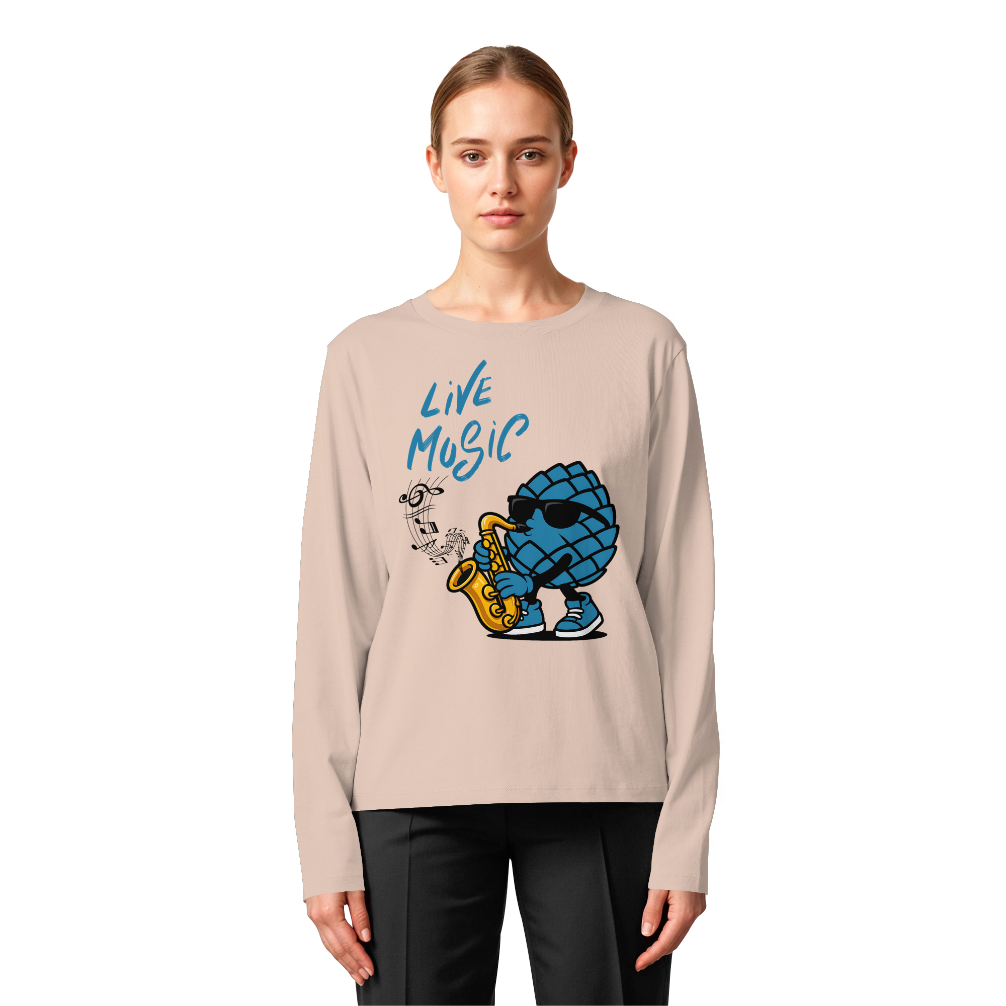 Jazz Zirbi - Womens Organic Longsleeve T-Shirt