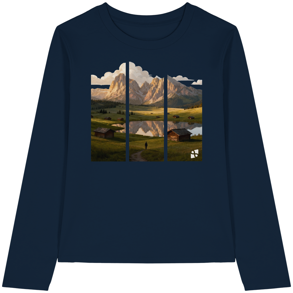 Mountainview - Womens Organic Longsleeve T-Shirt