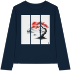 Kirschblüten Vibes - Womens Organic Longsleeve T-Shirt