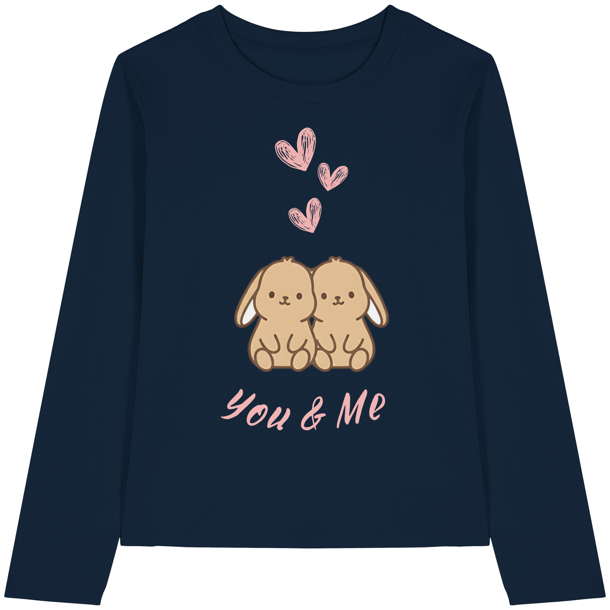 YOU&ME - Womens Organic Longsleeve T-Shirt