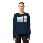 Pastell Mountain - Womens Organic Longsleeve T-Shirt