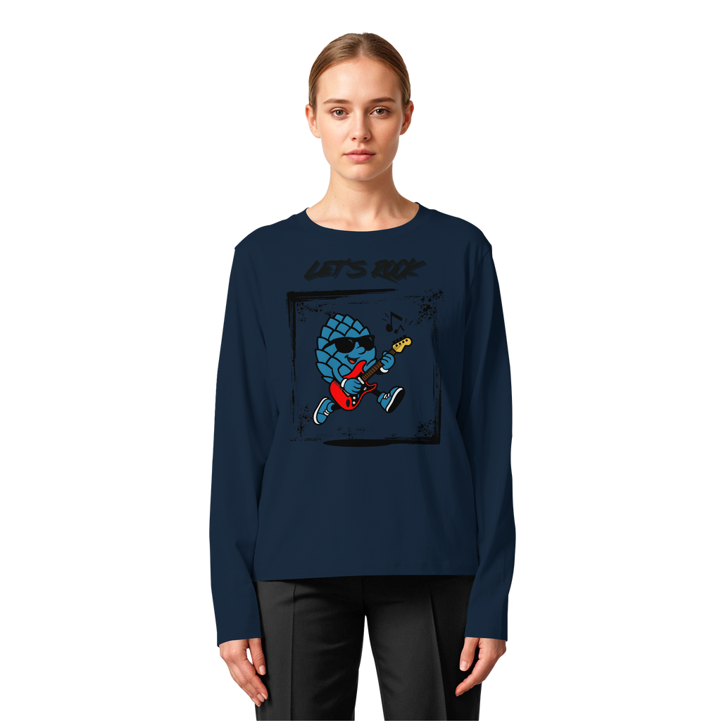 Lets Rock Zirbi - Womens Organic Longsleeve T-Shirt