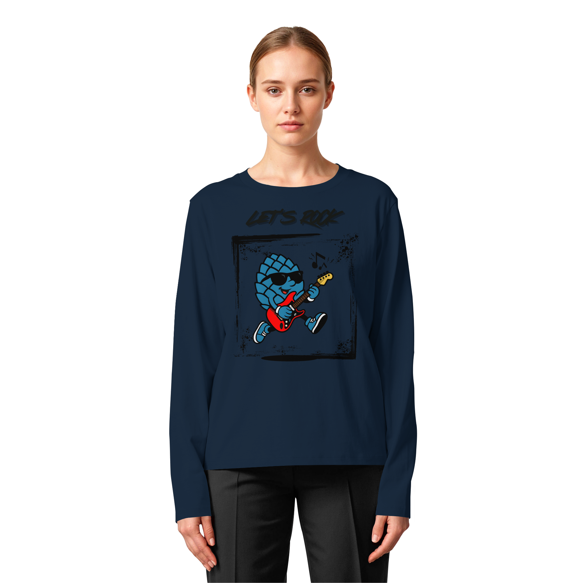 Lets Rock Zirbi - Womens Organic Longsleeve T-Shirt