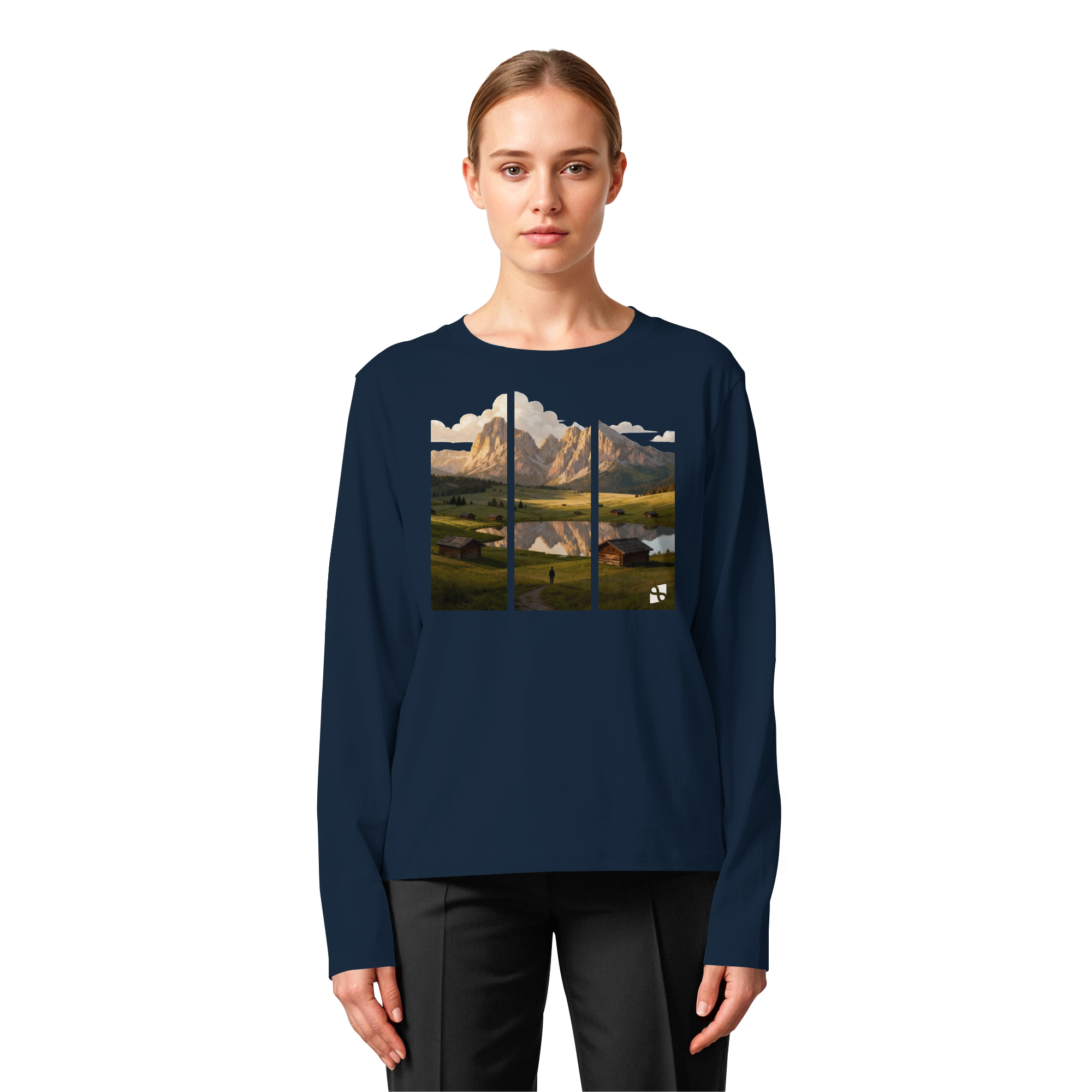 Mountainview - Womens Organic Longsleeve T-Shirt