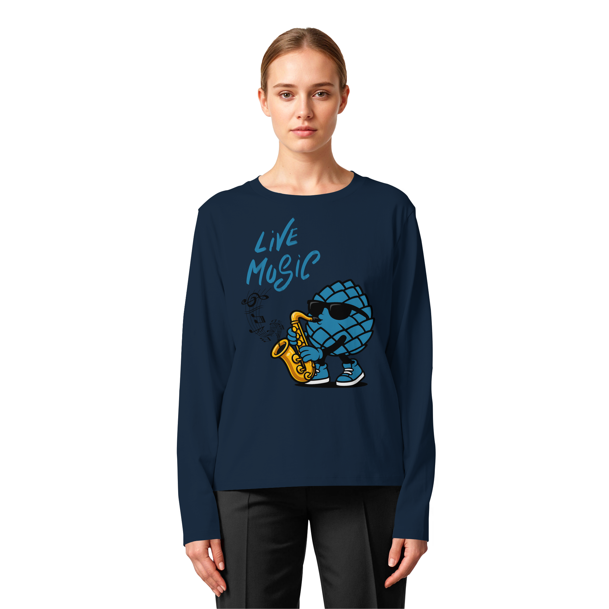 Jazz Zirbi - Womens Organic Longsleeve T-Shirt