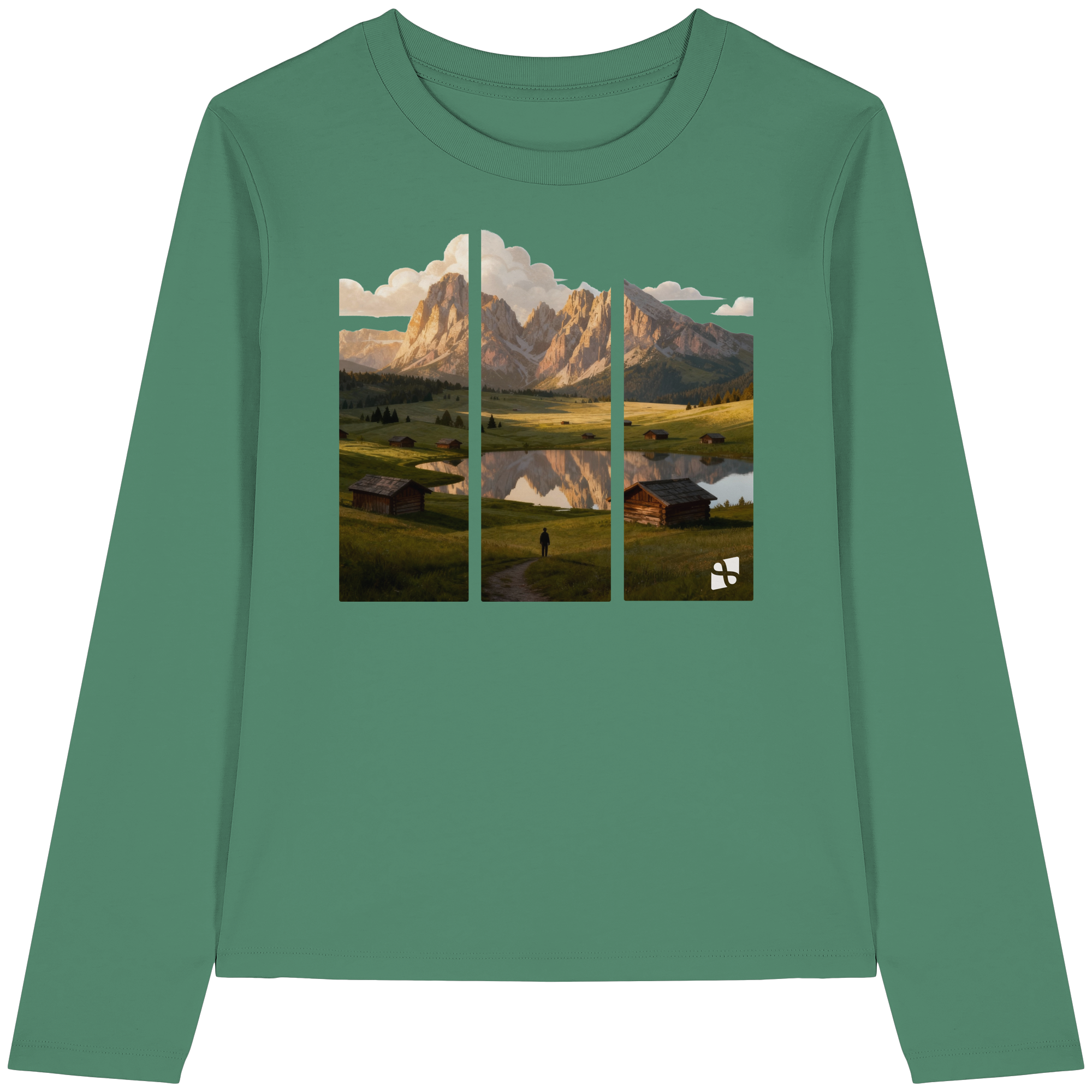 Mountainview - Womens Organic Longsleeve T-Shirt