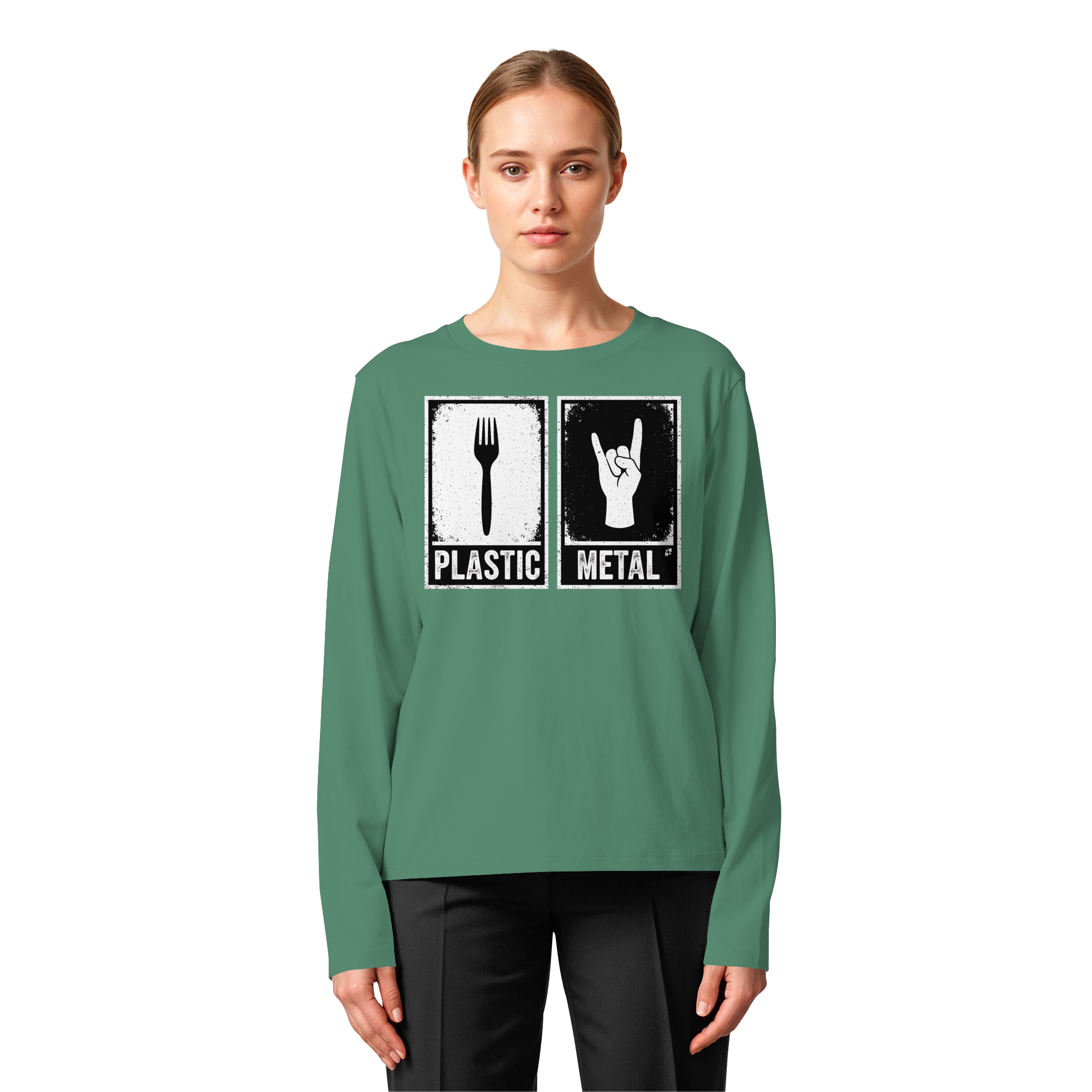 The Art of Fork - Womens Organic Longsleeve T-Shirt