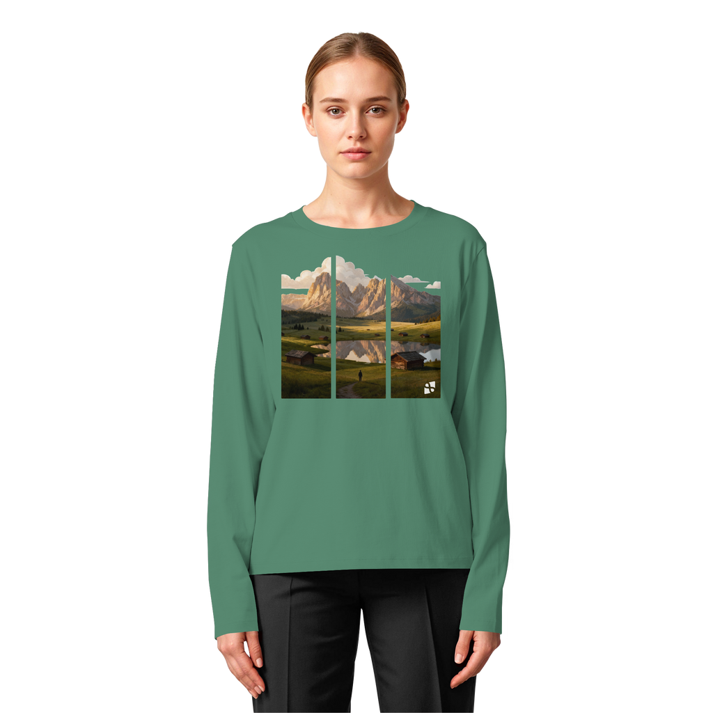 Mountainview - Womens Organic Longsleeve T-Shirt