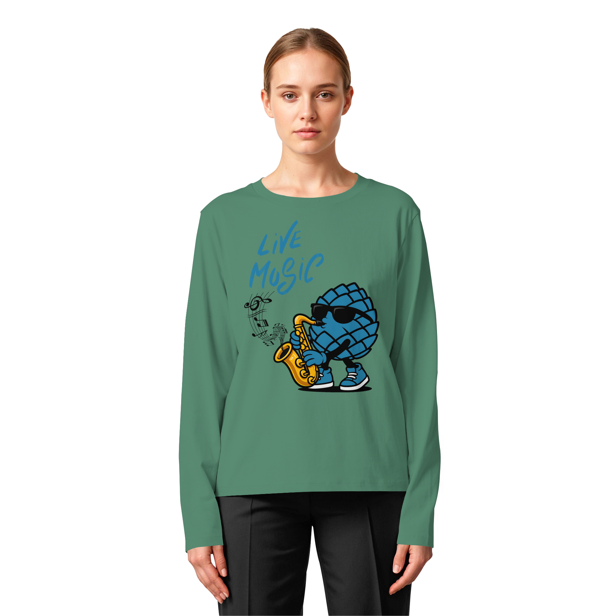 Jazz Zirbi - Womens Organic Longsleeve T-Shirt
