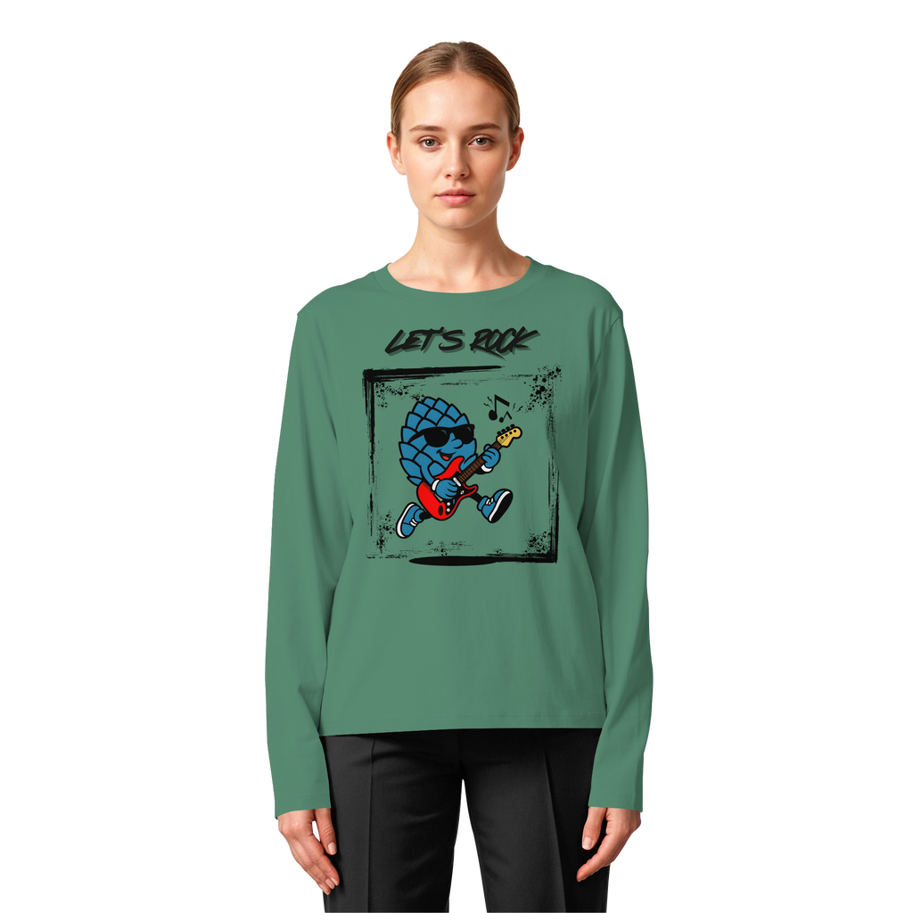 Lets Rock Zirbi - Womens Organic Longsleeve T-Shirt
