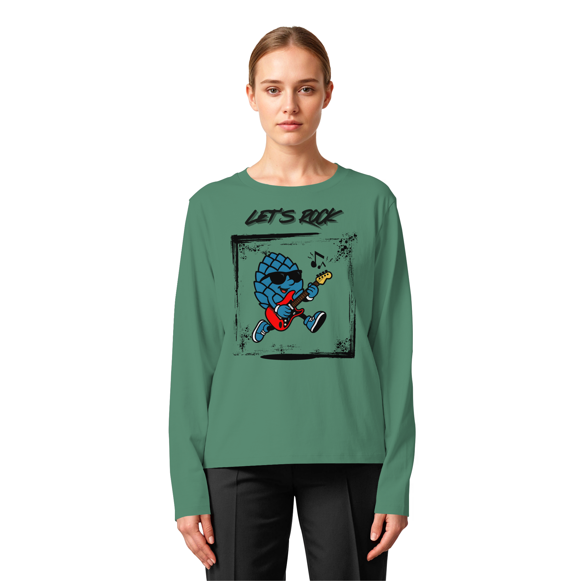 Lets Rock Zirbi - Womens Organic Longsleeve T-Shirt