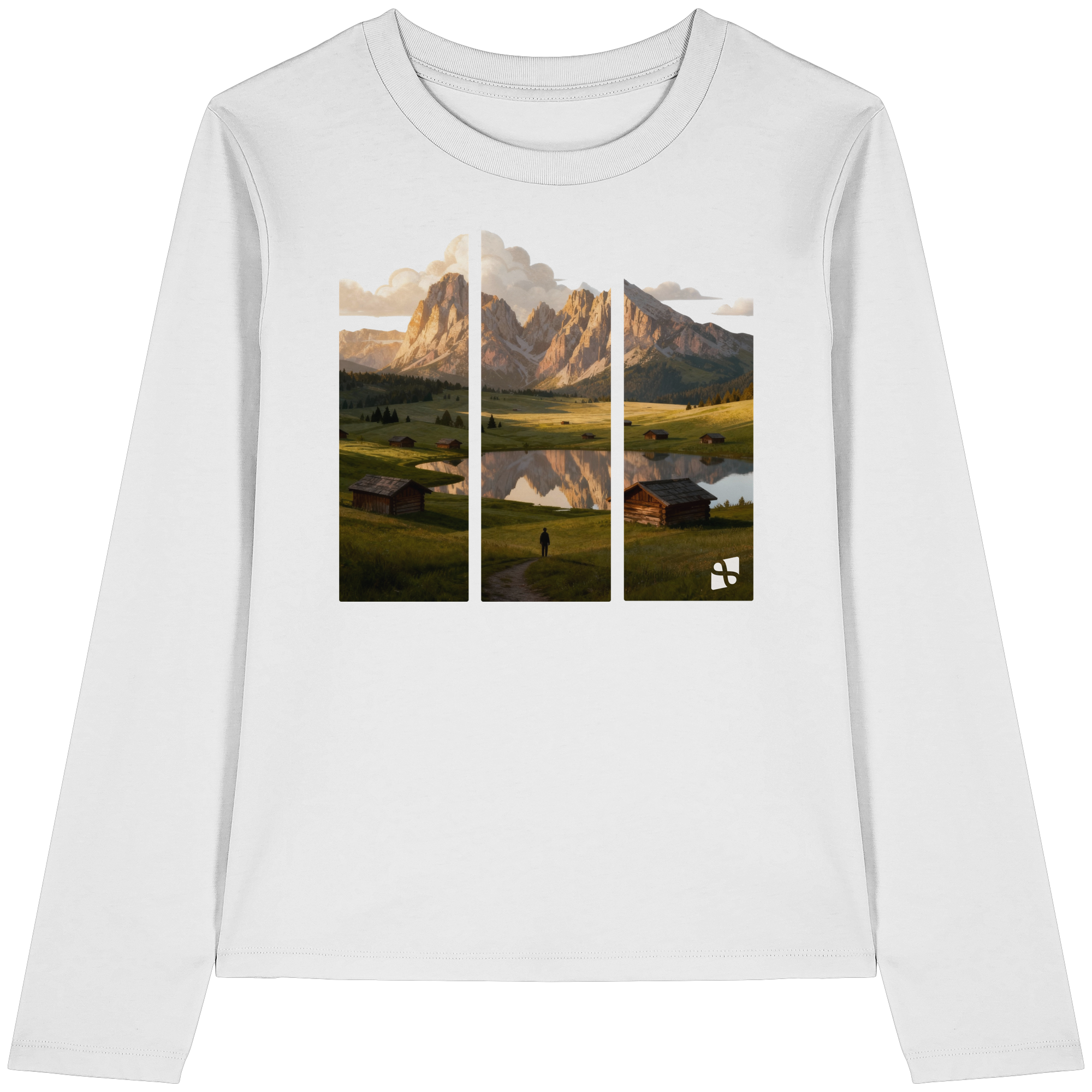 Mountainview - Womens Organic Longsleeve T-Shirt