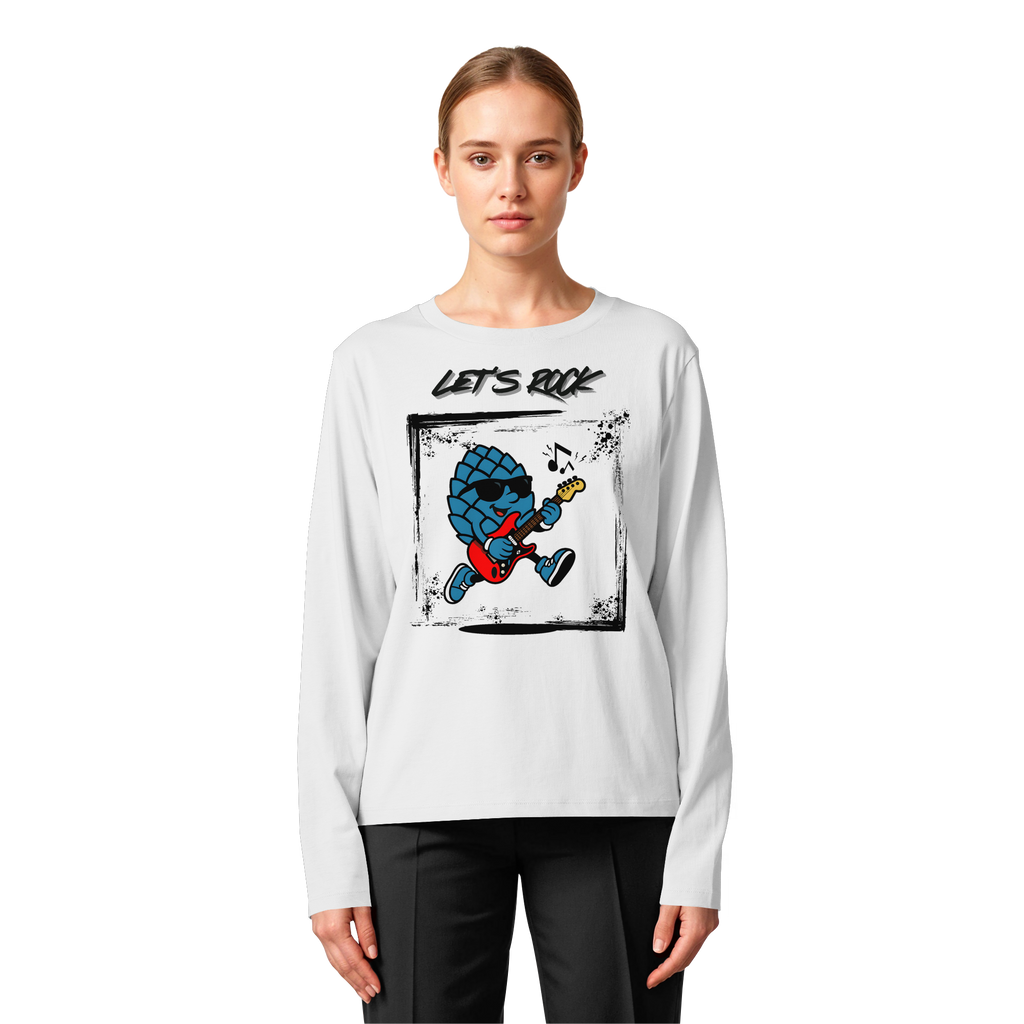 Lets Rock Zirbi - Womens Organic Longsleeve T-Shirt
