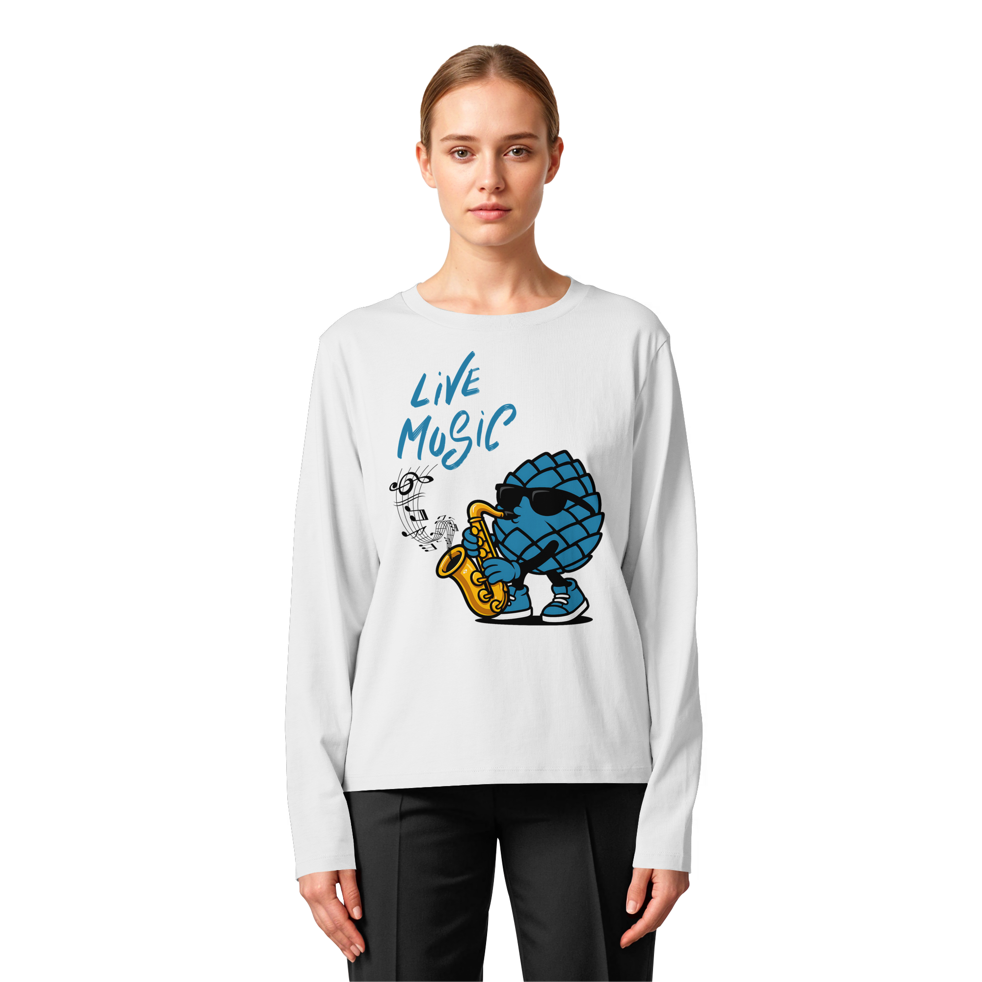 Jazz Zirbi - Womens Organic Longsleeve T-Shirt