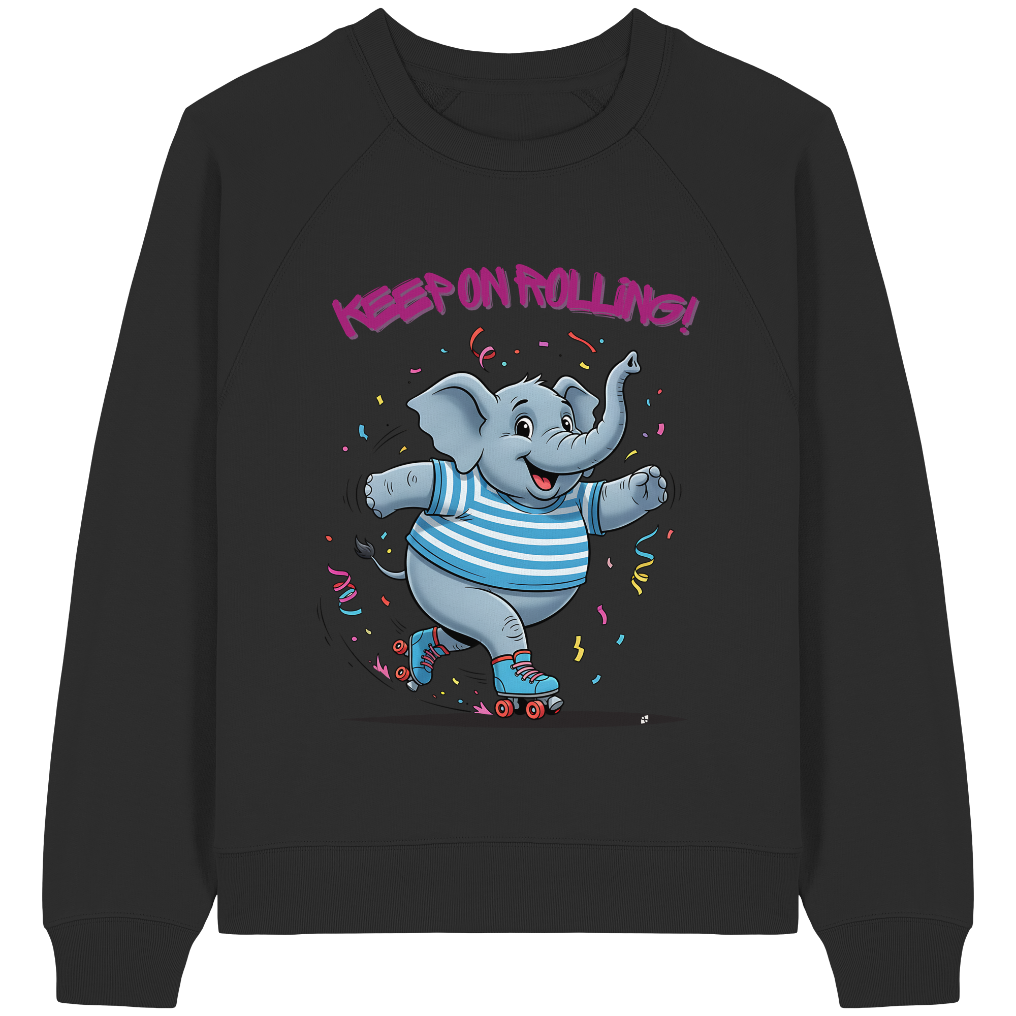 RollerFant - Womens Organic Raglan Sweatshirt