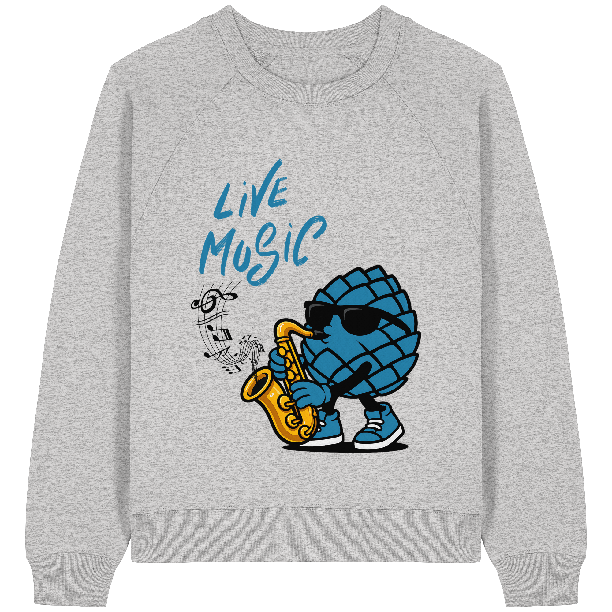 Jazz Zirbi - Womens Organic Raglan Sweatshirt