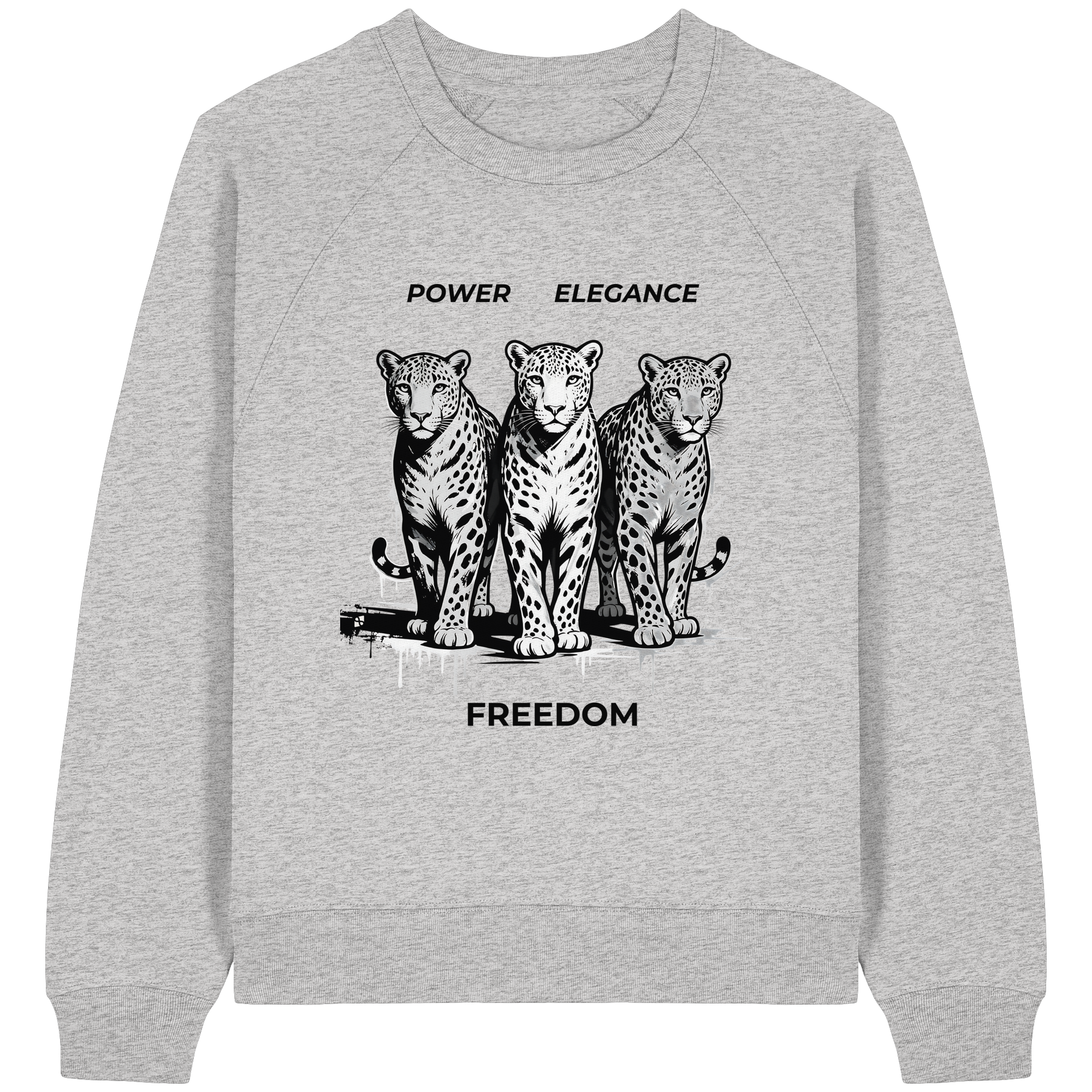 PER Leoparden - Womens Organic Raglan Sweatshirt