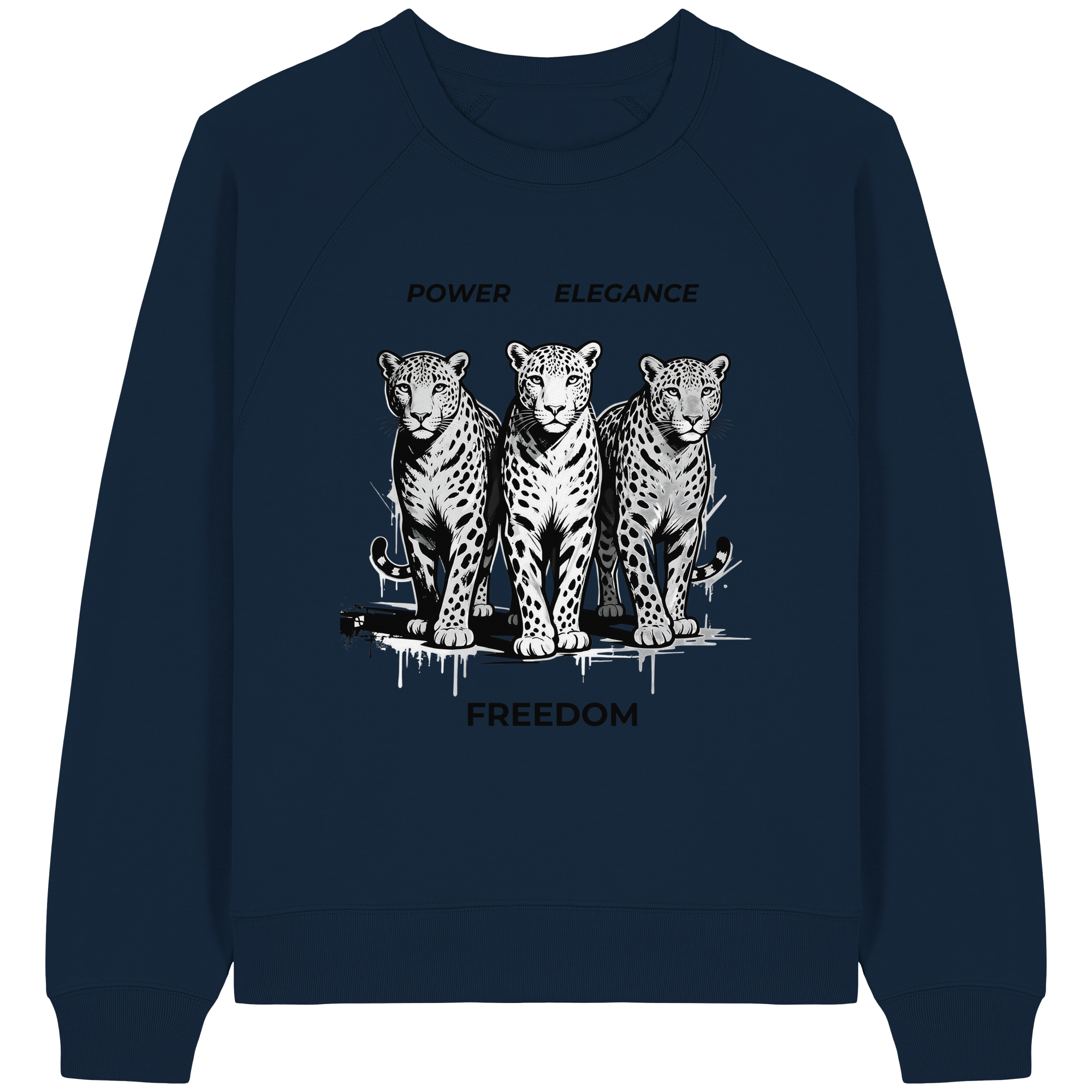 PER Leoparden - Womens Organic Raglan Sweatshirt