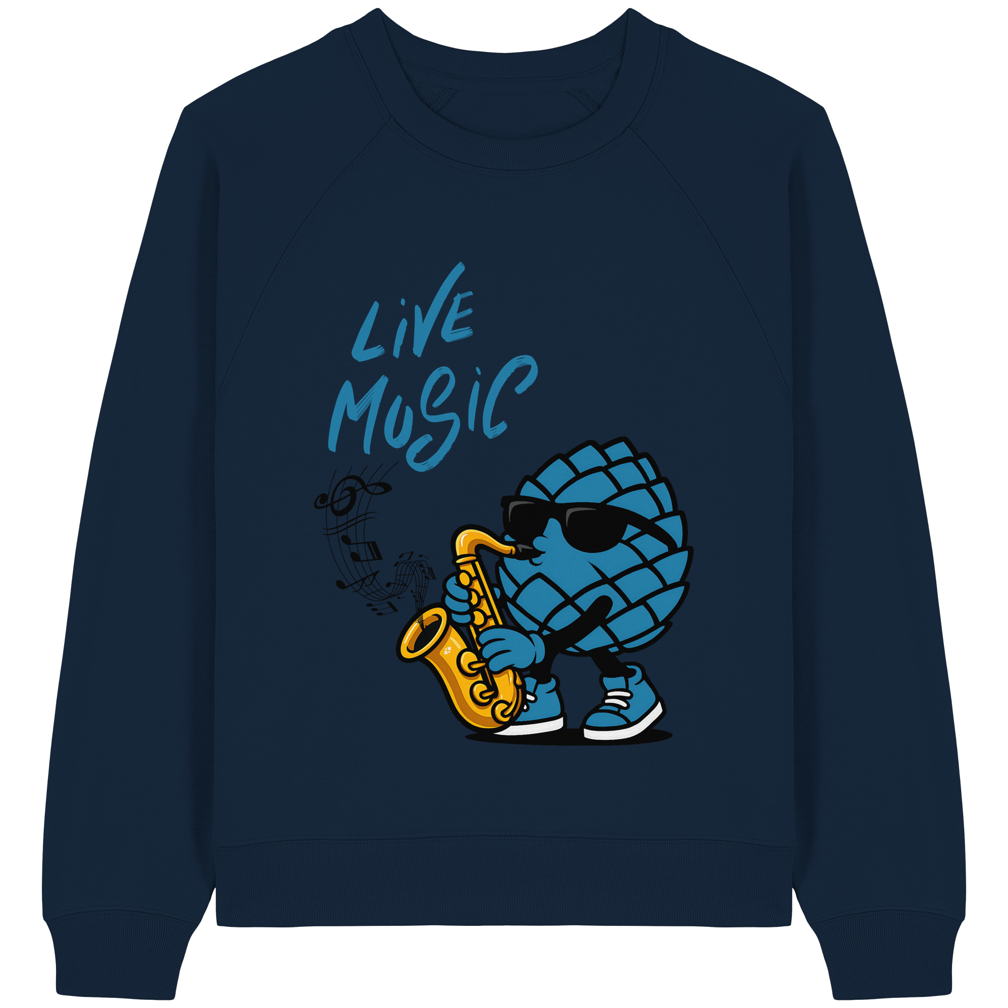 Jazz Zirbi - Womens Organic Raglan Sweatshirt