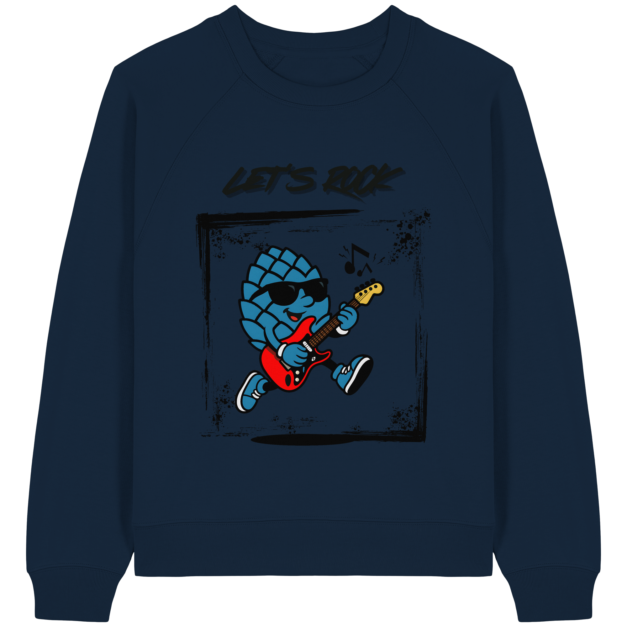 Lets Rock Zirbi - Womens Organic Raglan Sweatshirt