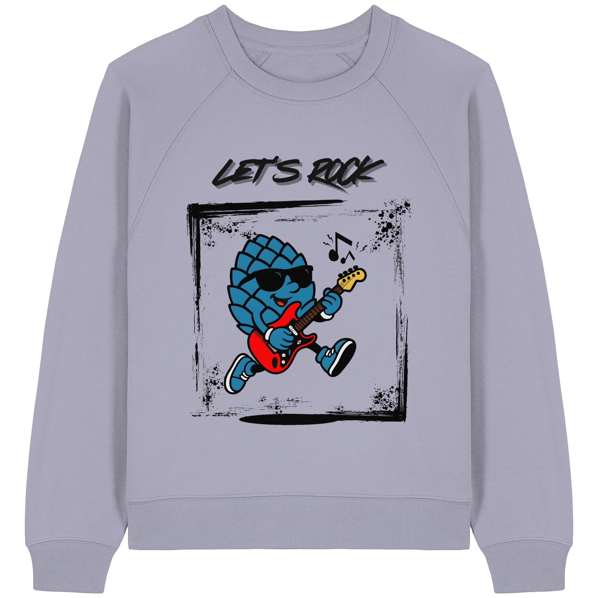 Lets Rock Zirbi - Womens Organic Raglan Sweatshirt