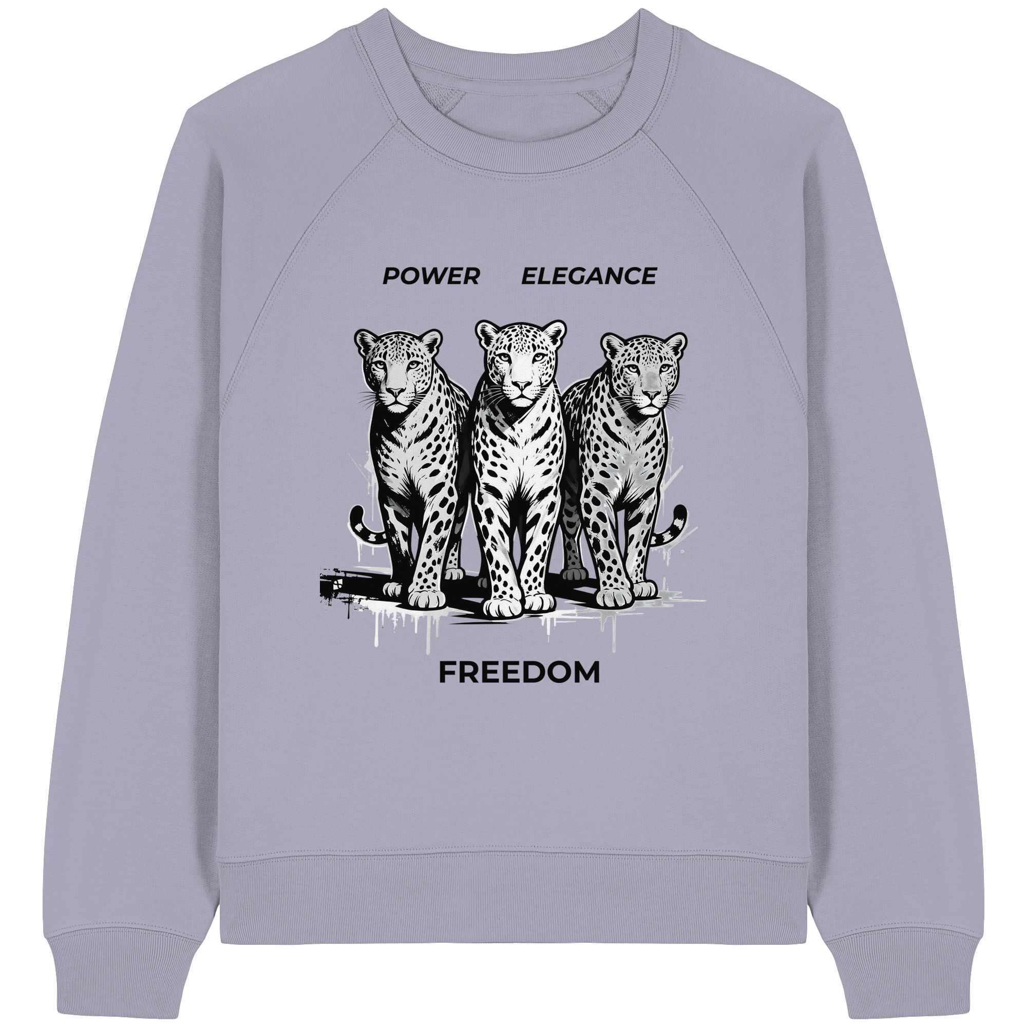 PER Leoparden - Womens Organic Raglan Sweatshirt