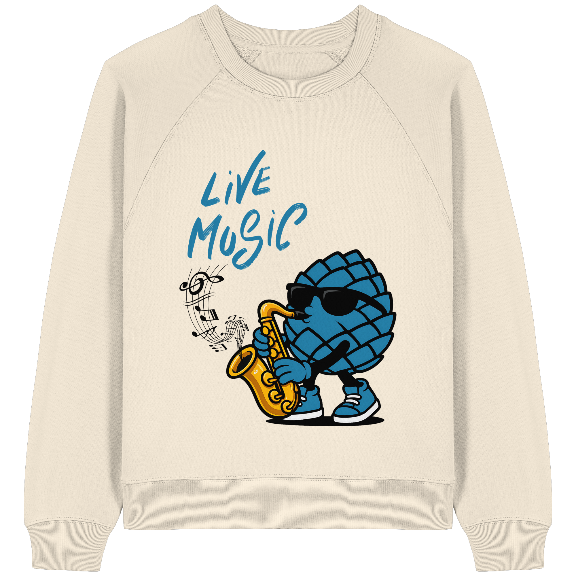 Jazz Zirbi - Womens Organic Raglan Sweatshirt