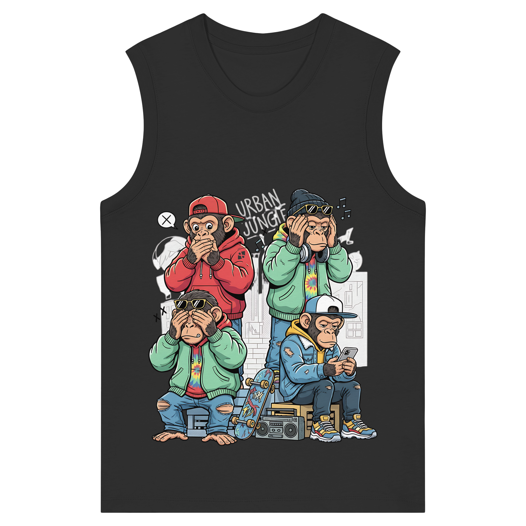 Die vier Stadtaffen - Womens Organic Tank Top