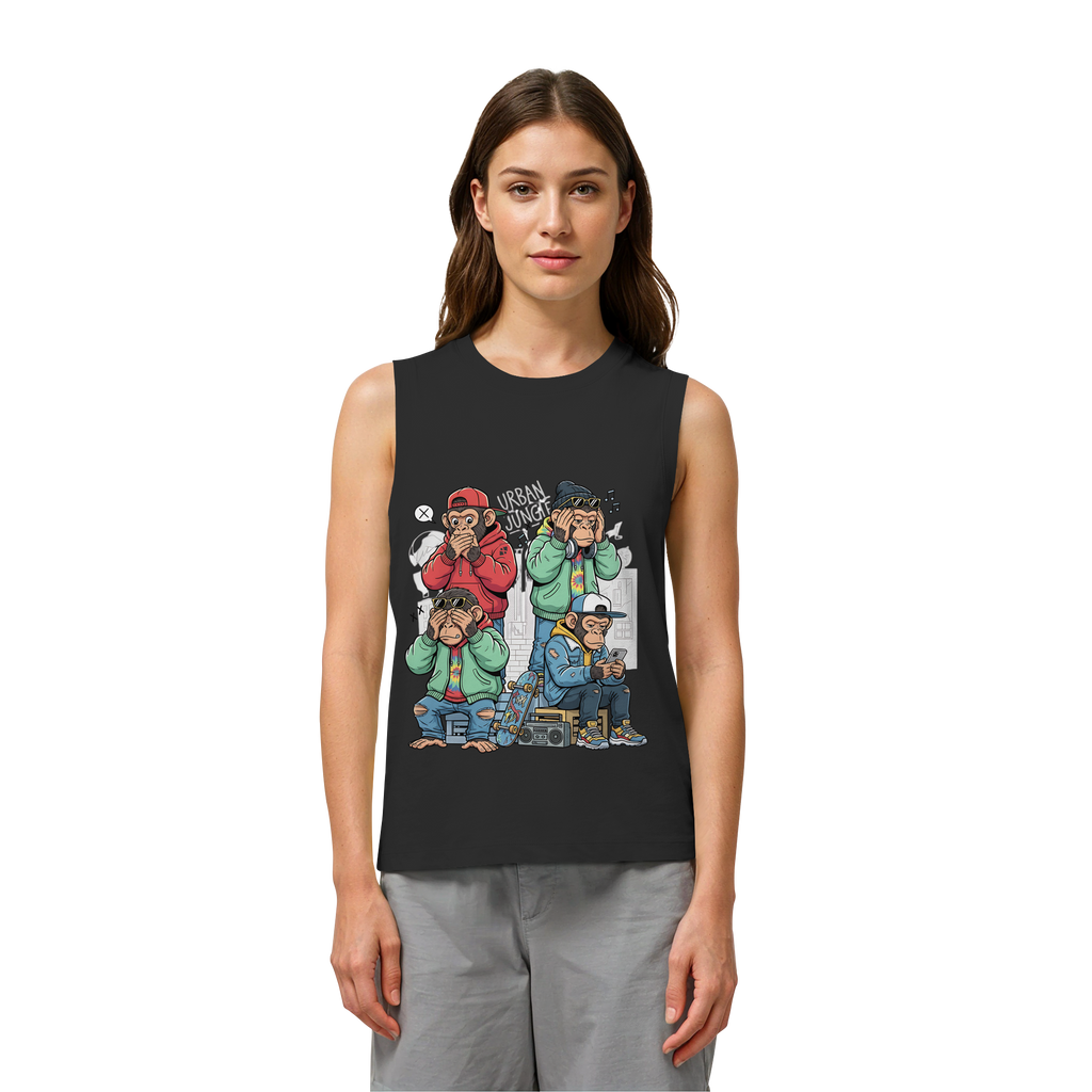 Die vier Stadtaffen - Womens Organic Tank Top