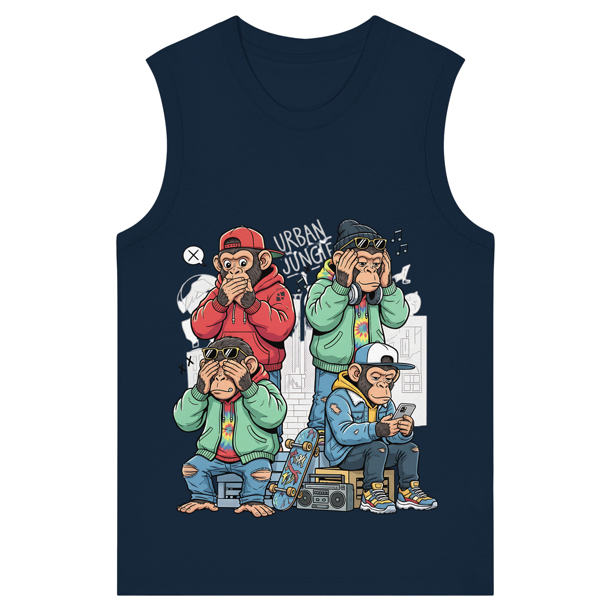 Die vier Stadtaffen - Womens Organic Tank Top