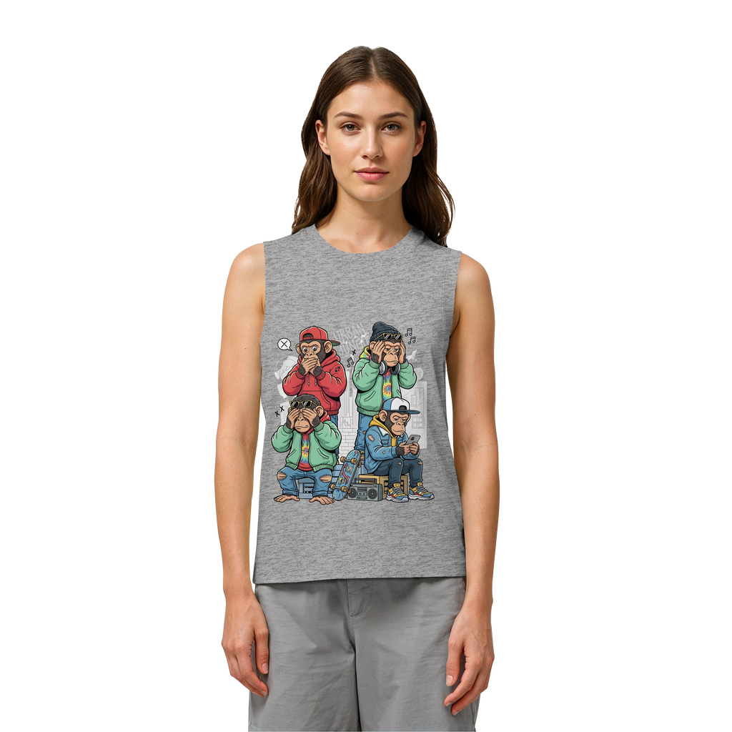 Die vier Stadtaffen - Womens Organic Tank Top