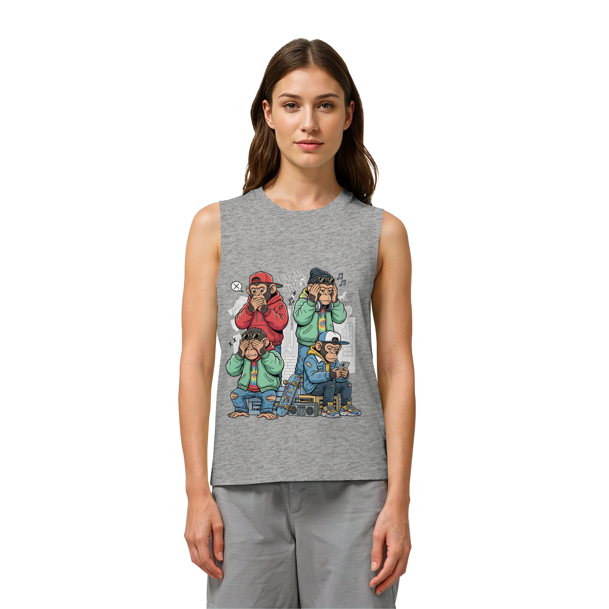 Die vier Stadtaffen - Womens Organic Tank Top